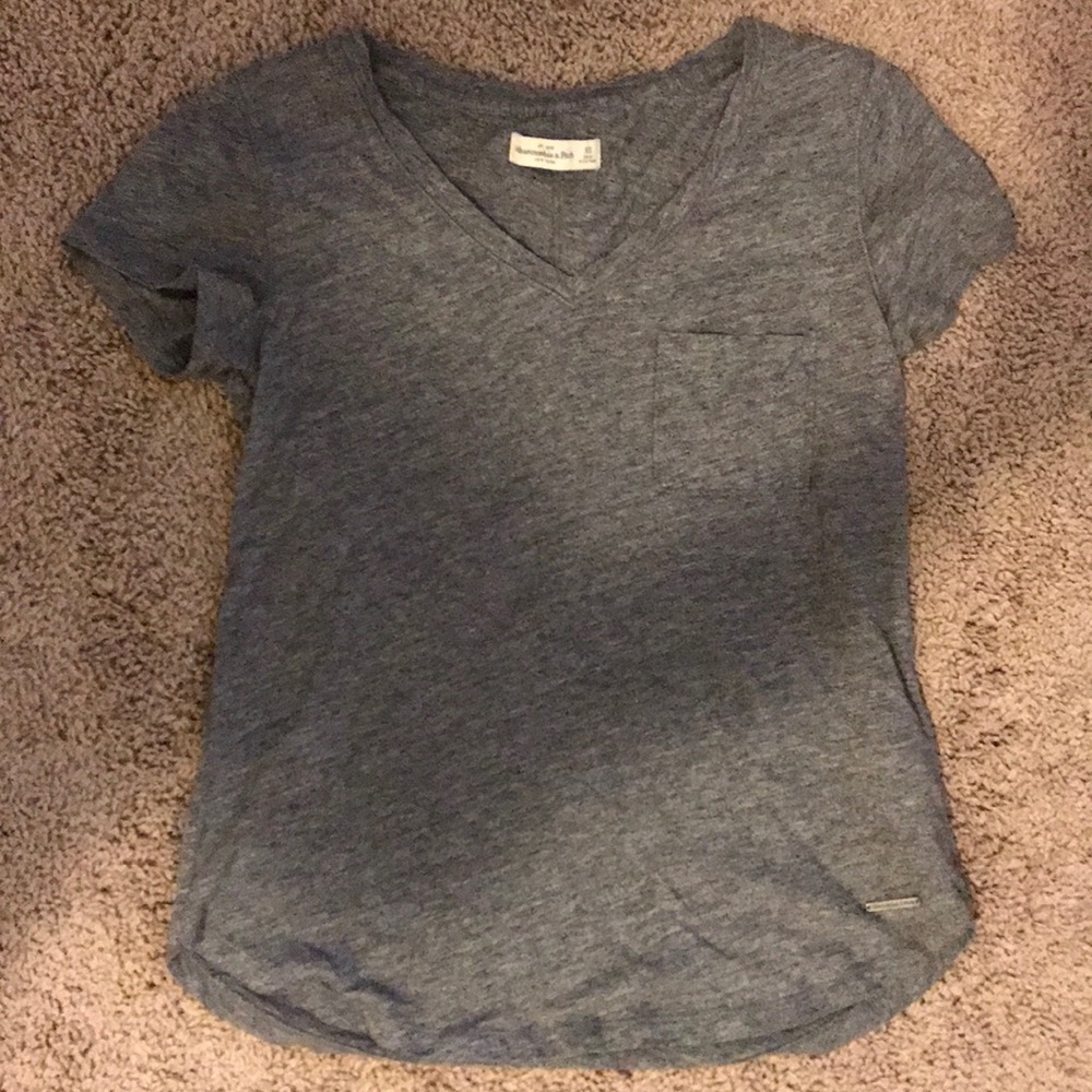A&F vneck shirt with pocket